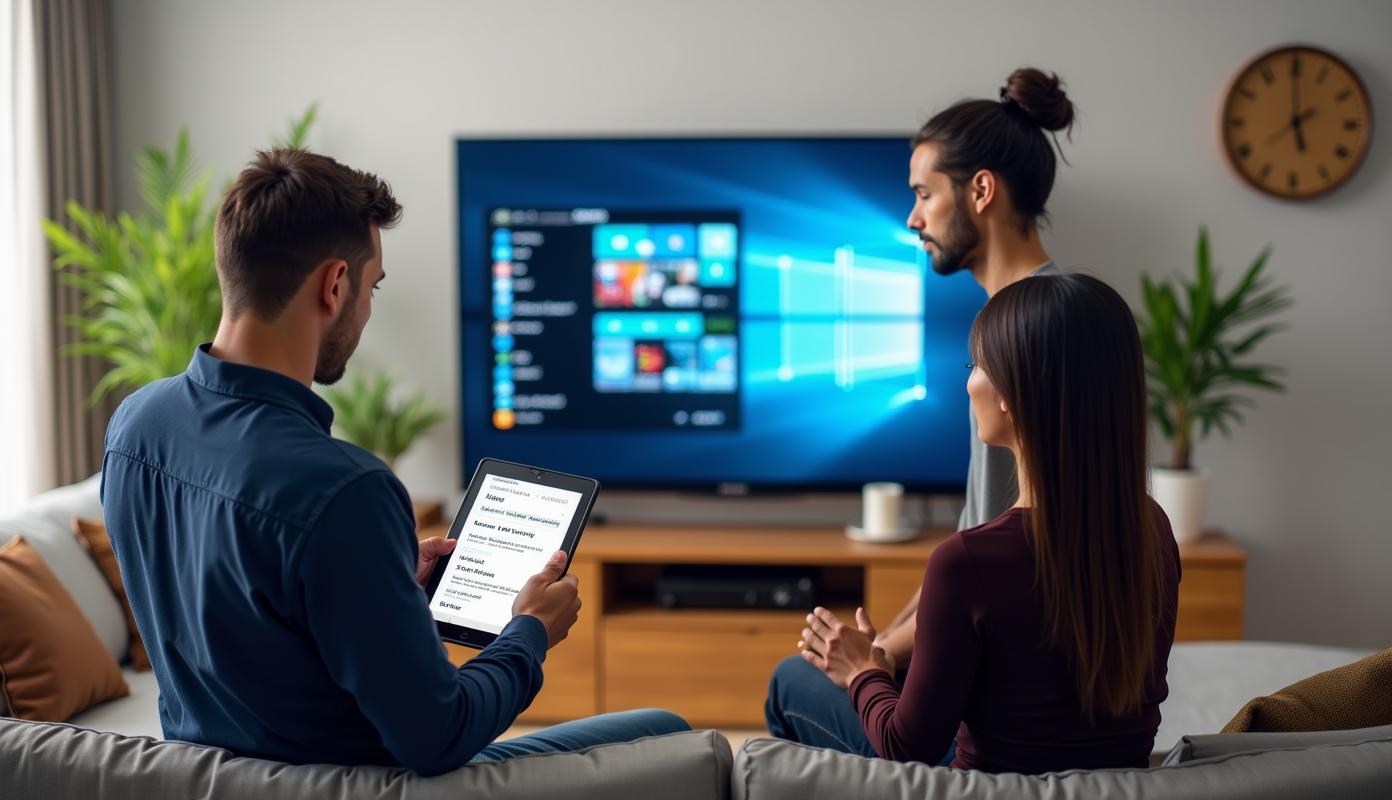 Tekniker præsenterer internet og TV